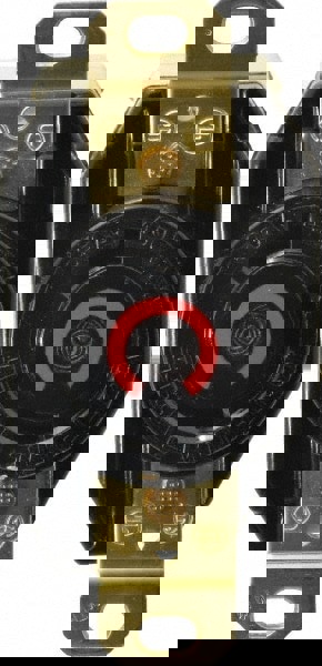 480 VAC, 30 Amp, L8-30R NEMA, Self Grounding Receptacle